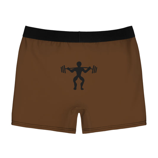 Men's Boxer Briefs: Weightlifting Brown