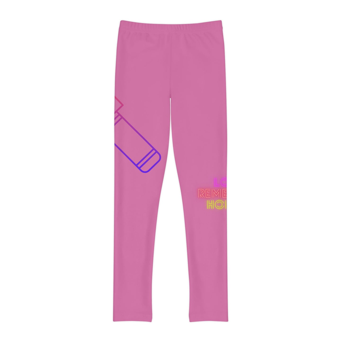 Youth Full-Length Leggings: Music Lite Pink