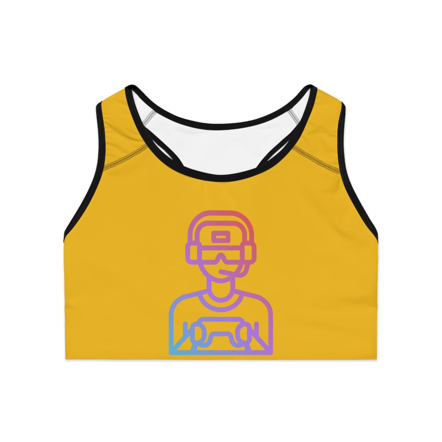 Sports Bra: Gaming Yellow