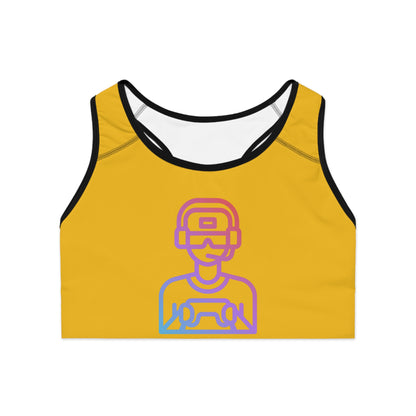 Sports Bra: Gaming Yellow