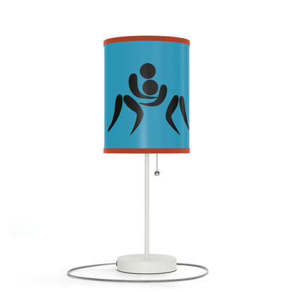 Lamp on a Stand, US|CA plug: Wrestling Turquoise 