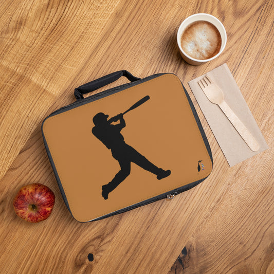 Lunch Bag: Baseball Lite Brown