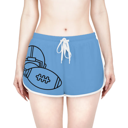 Women's Relaxed Shorts: Football Lite Blue