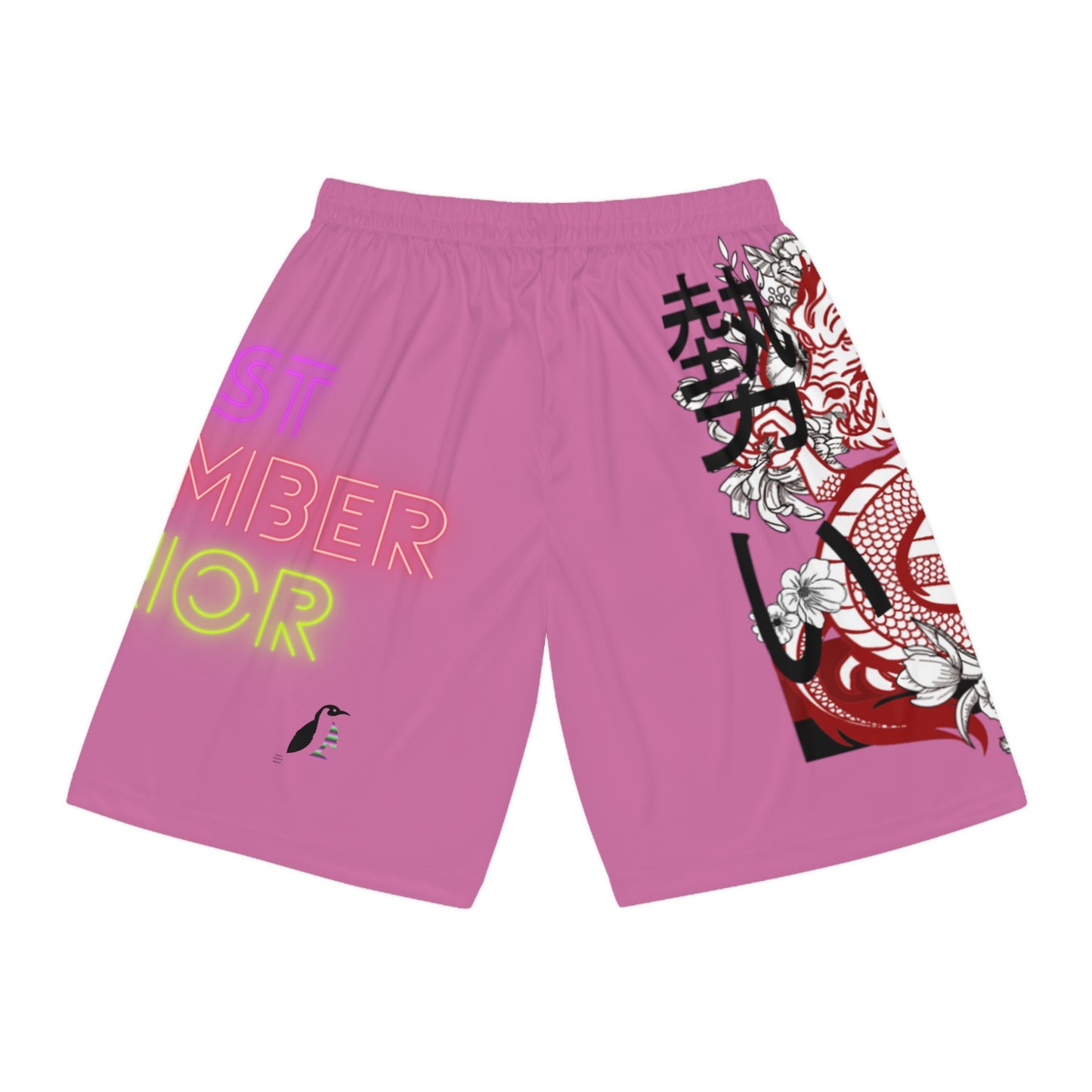 Basketball Shorts: Dragons Lite Pink