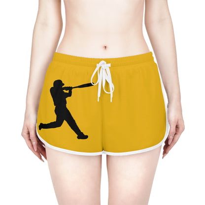 Women's Relaxed Shorts: Baseball Yellow