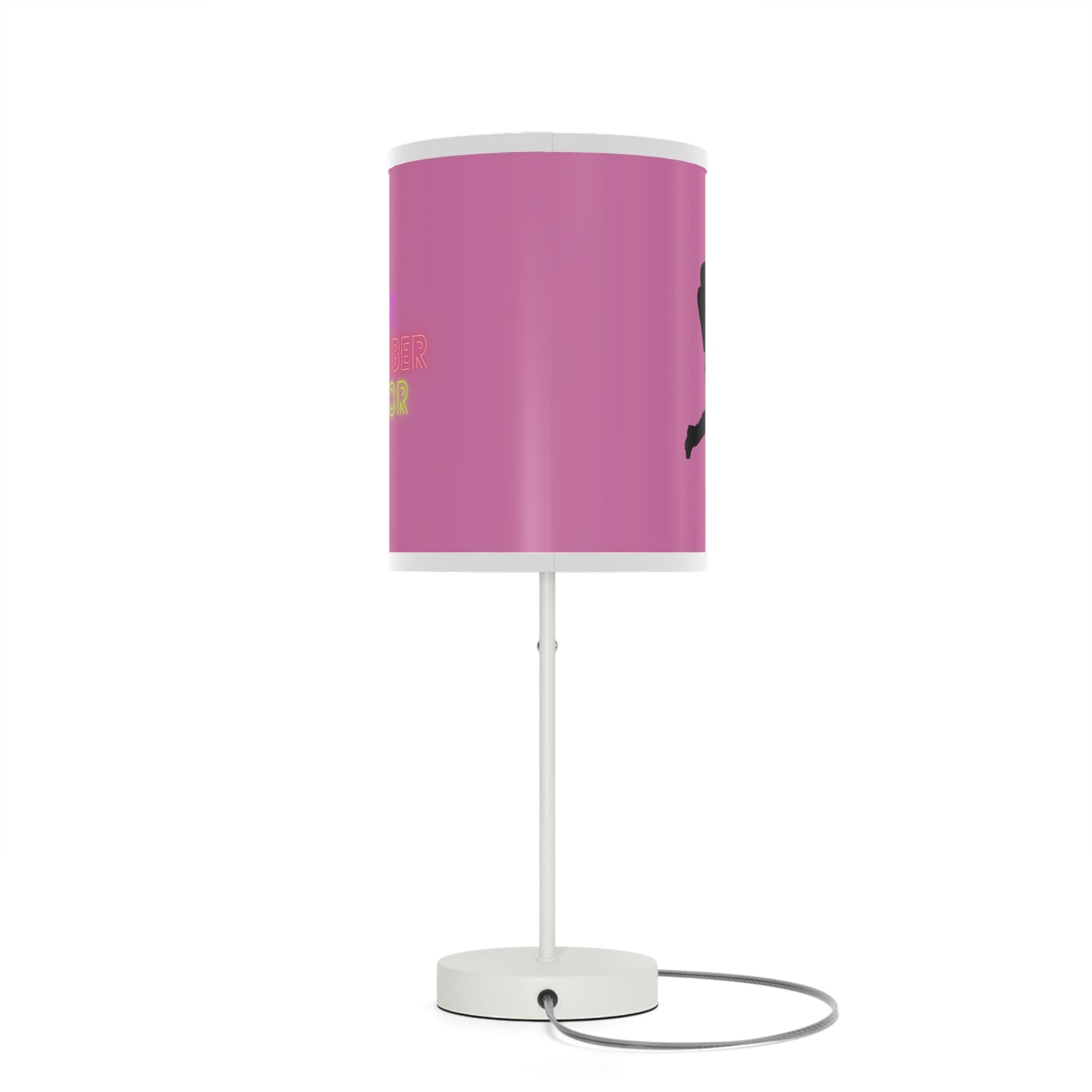 Lamp on a Stand, US|CA plug: Baseball Lite Pink