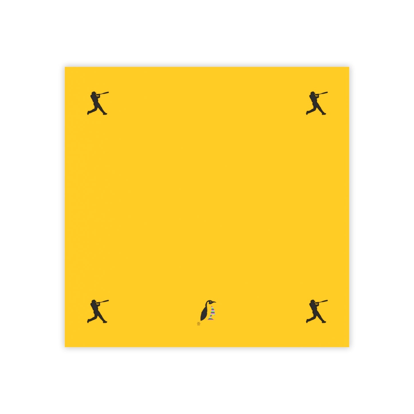 Post-it® Note Pads: Baseball Yellow