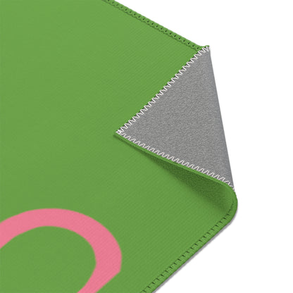 Area Rug (Rectangle): Fight Cancer Green