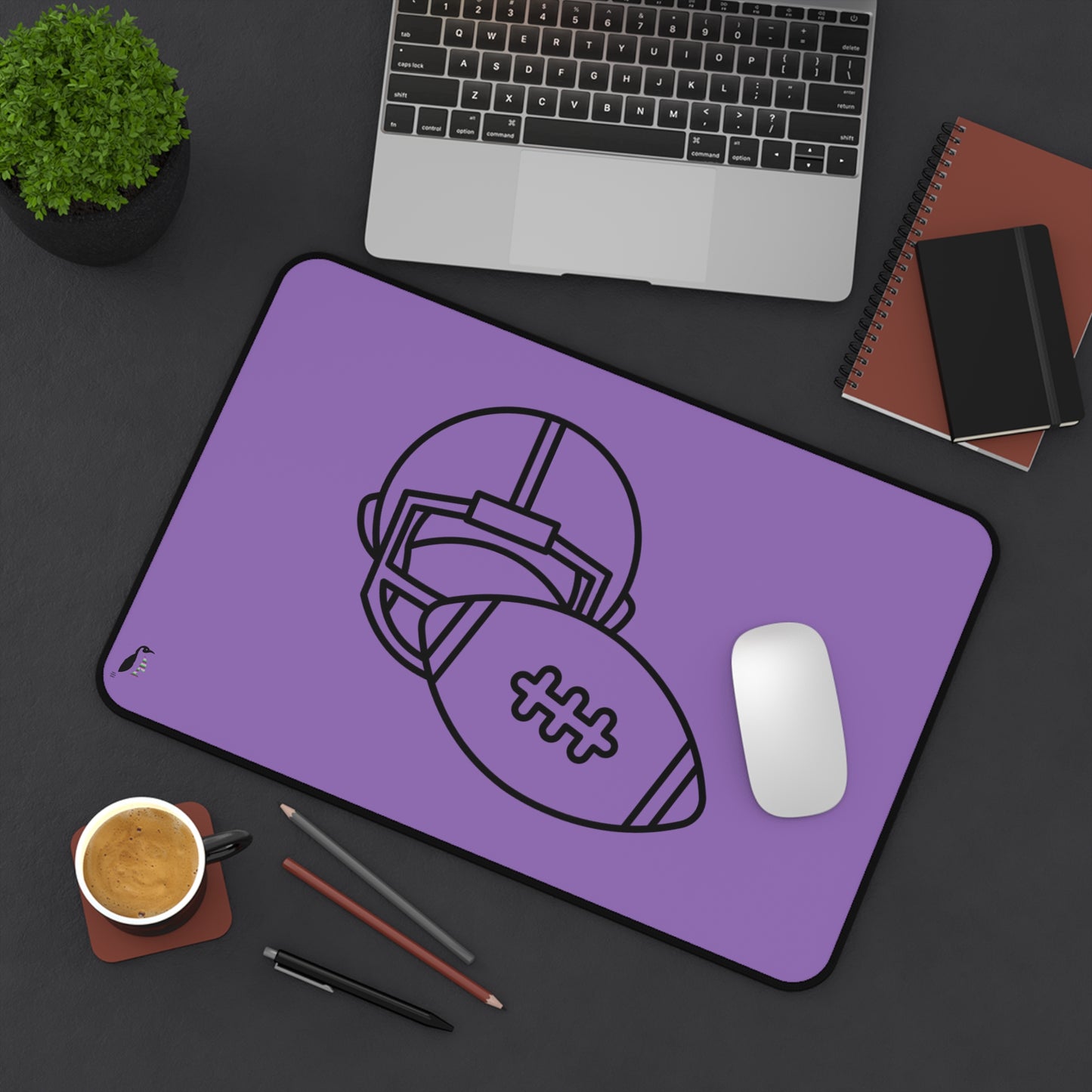 Desk Mat: Football Lite Purple