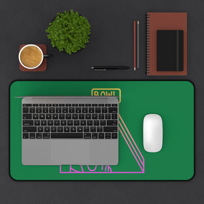 Desk Mat: Bowling Dark Green