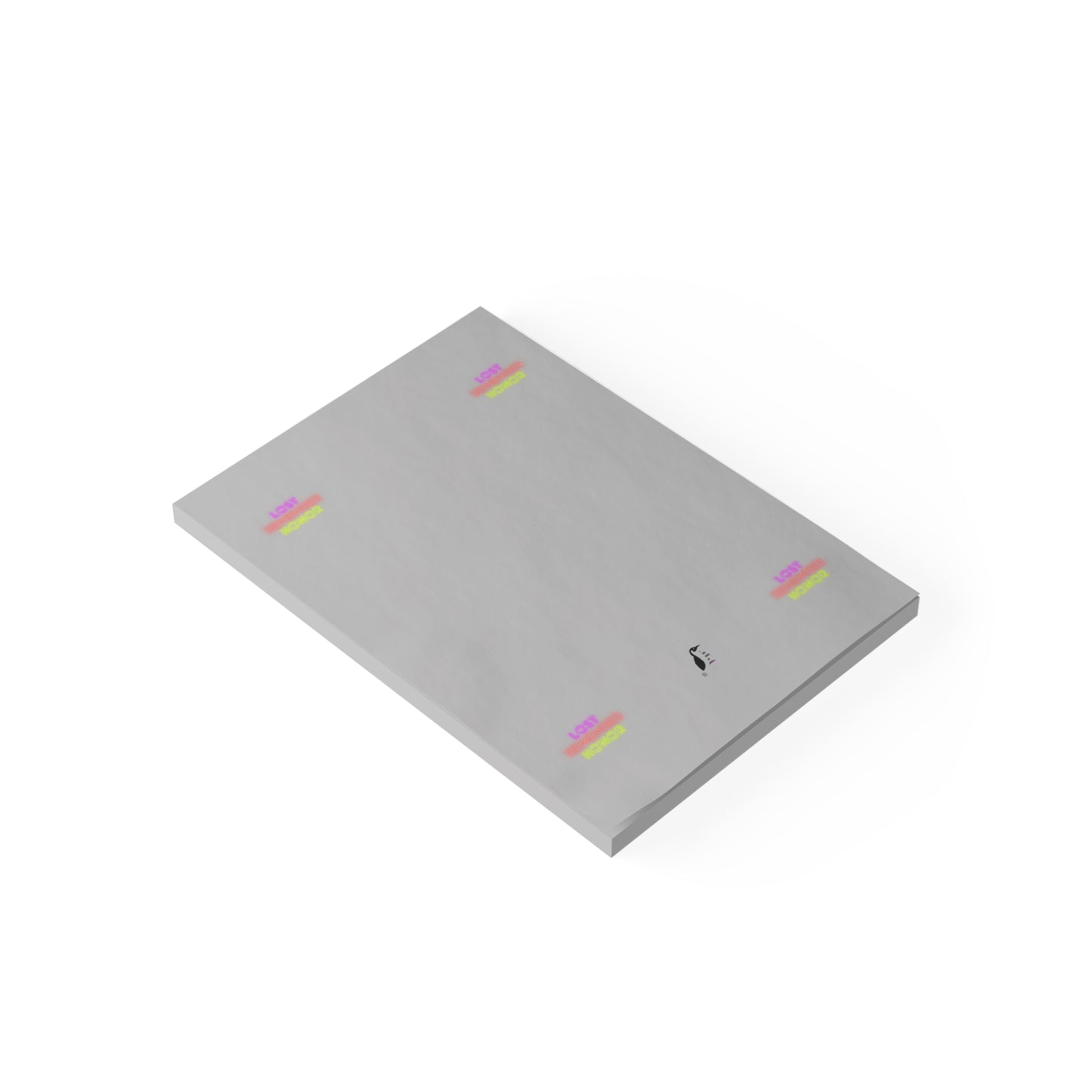 Post-it® Note Pads: Lost Remember Honor Lite Grey