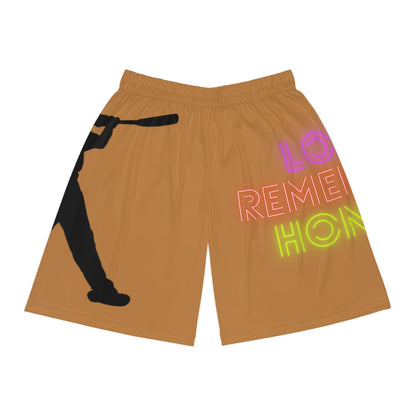 Basketball Shorts: Baseball Lite Brown