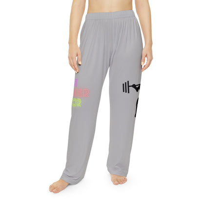 Pambabaeng Pajama Pants: Weightlifting Lite Gray 