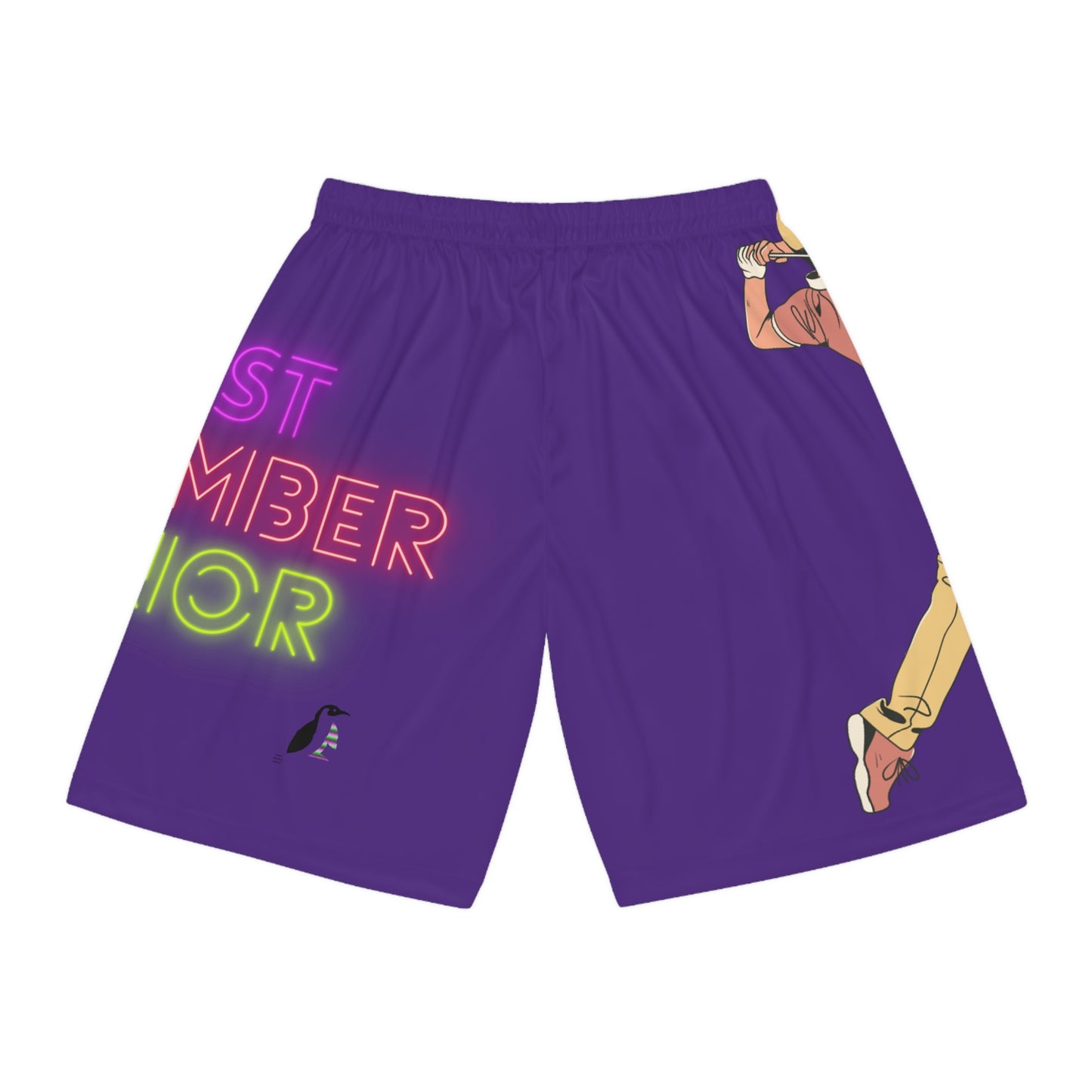 Basketball Shorts: Golf Purple