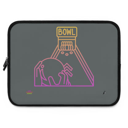 Laptop Sleeve: Bowling Dark Grey