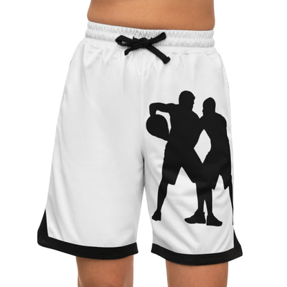 Basketball Rib Shorts: Basketball White