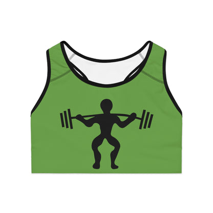 Sports Bra: Weightlifting Green