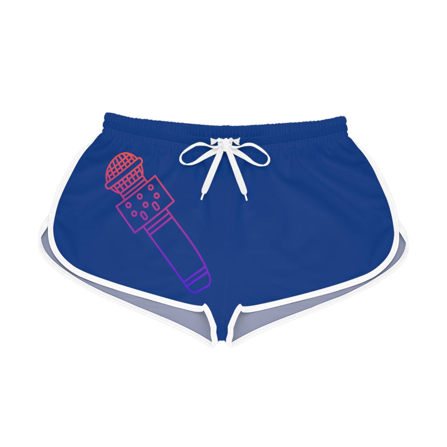 Women's Relaxed Shorts: Music Dark Blue