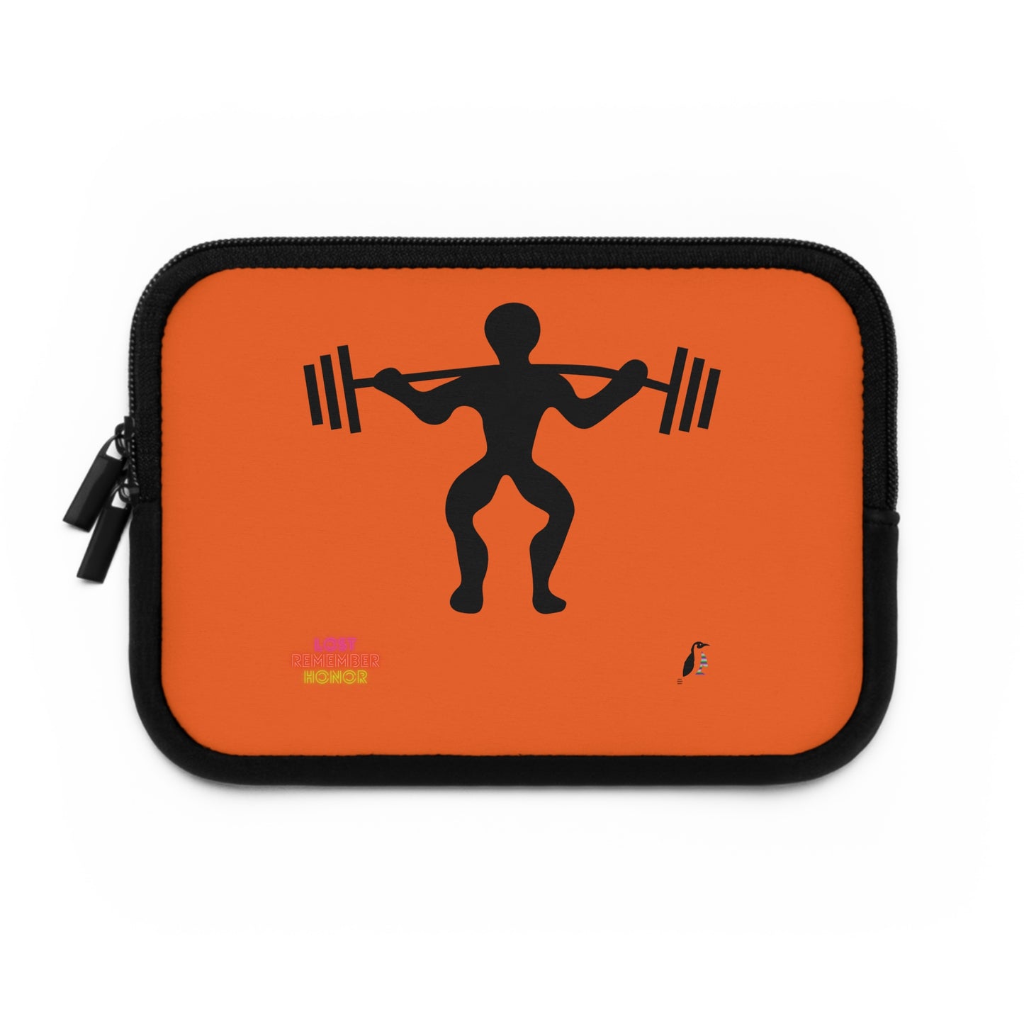 Laptop Sleeve: Weightlifting Orange