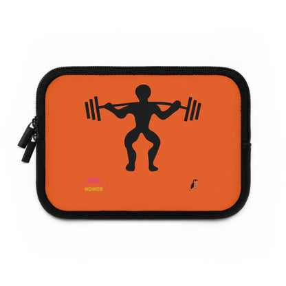 Laptop Sleeve: Weightlifting Orange