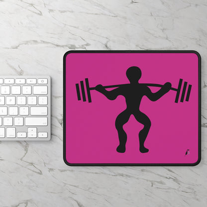 Gaming Mouse Pad: Weightlifting Pink