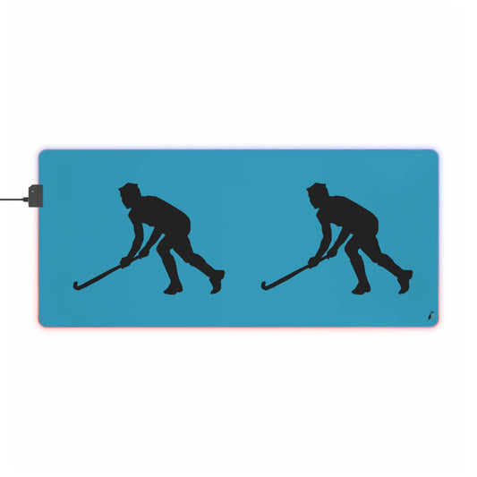 LED Gaming Mouse Pad: Hockey Turquoise