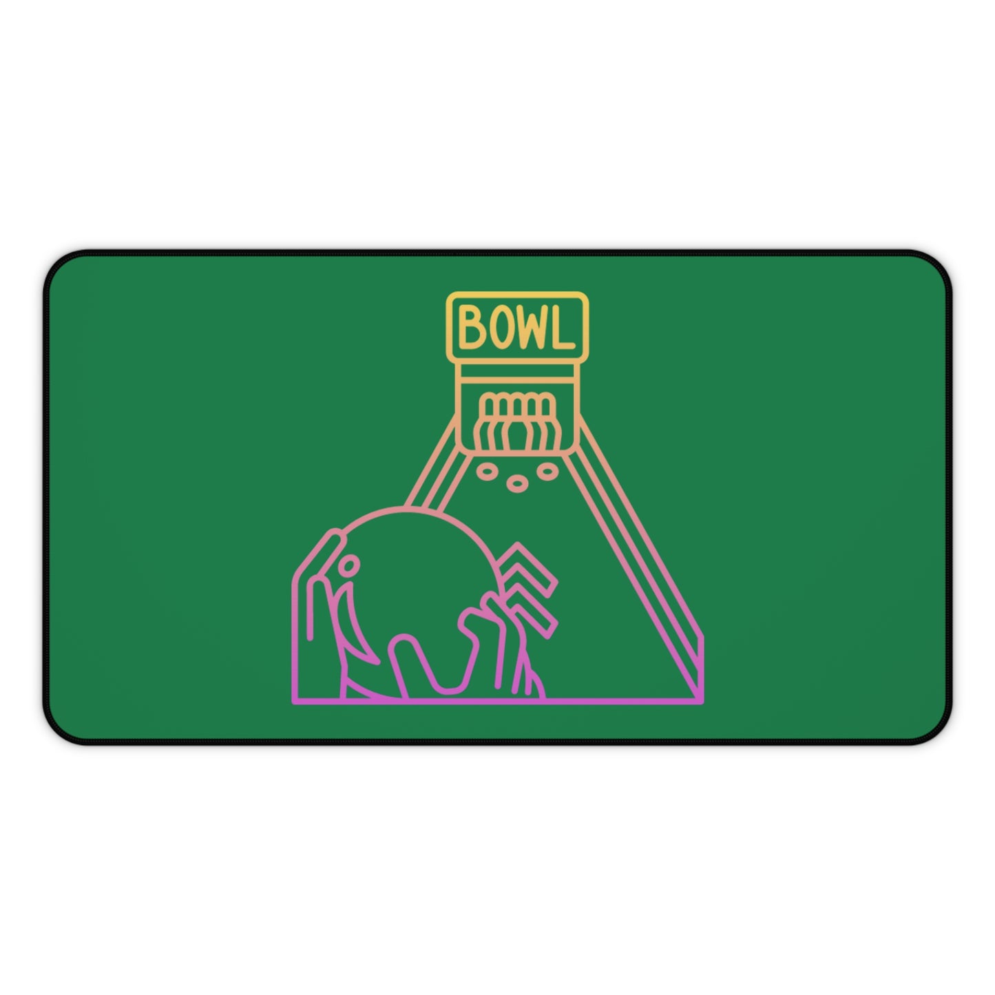 Desk Mat: Bowling Dark Green