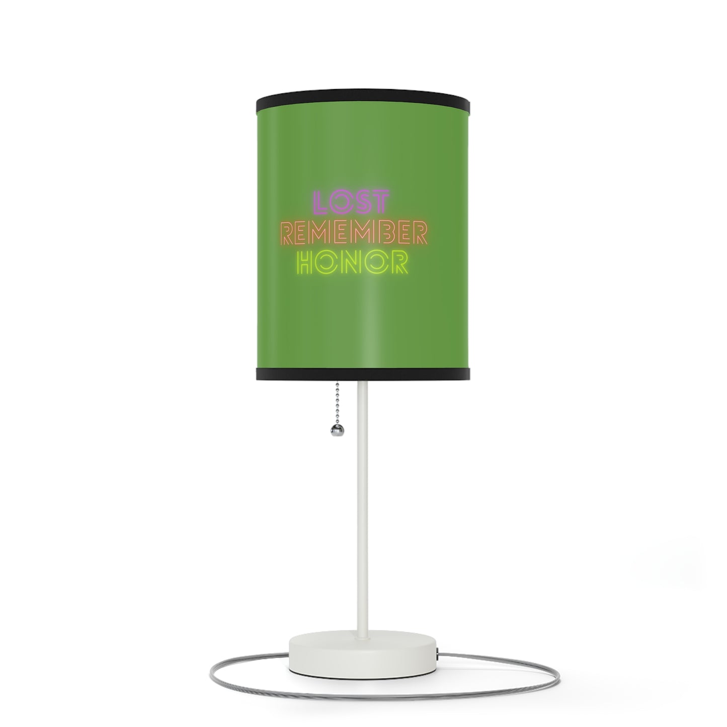 Lamp on a Stand, US|CA plug: LGBTQ Pride Green