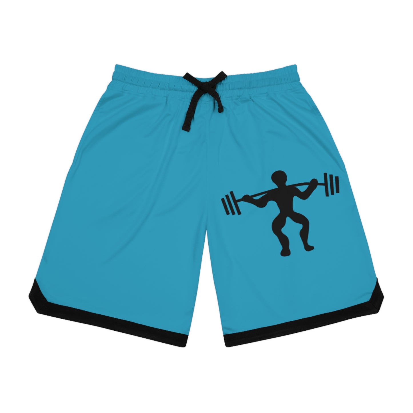 Basketball Rib Shorts: Weightlifting Turquoise