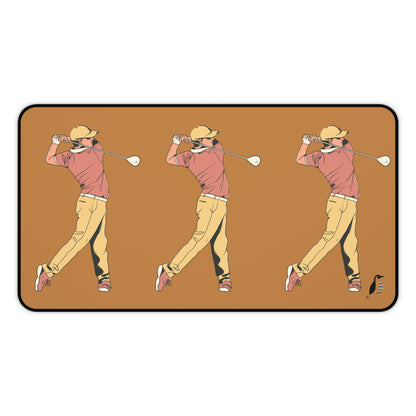 Desk Mat: Golf Lite Brown