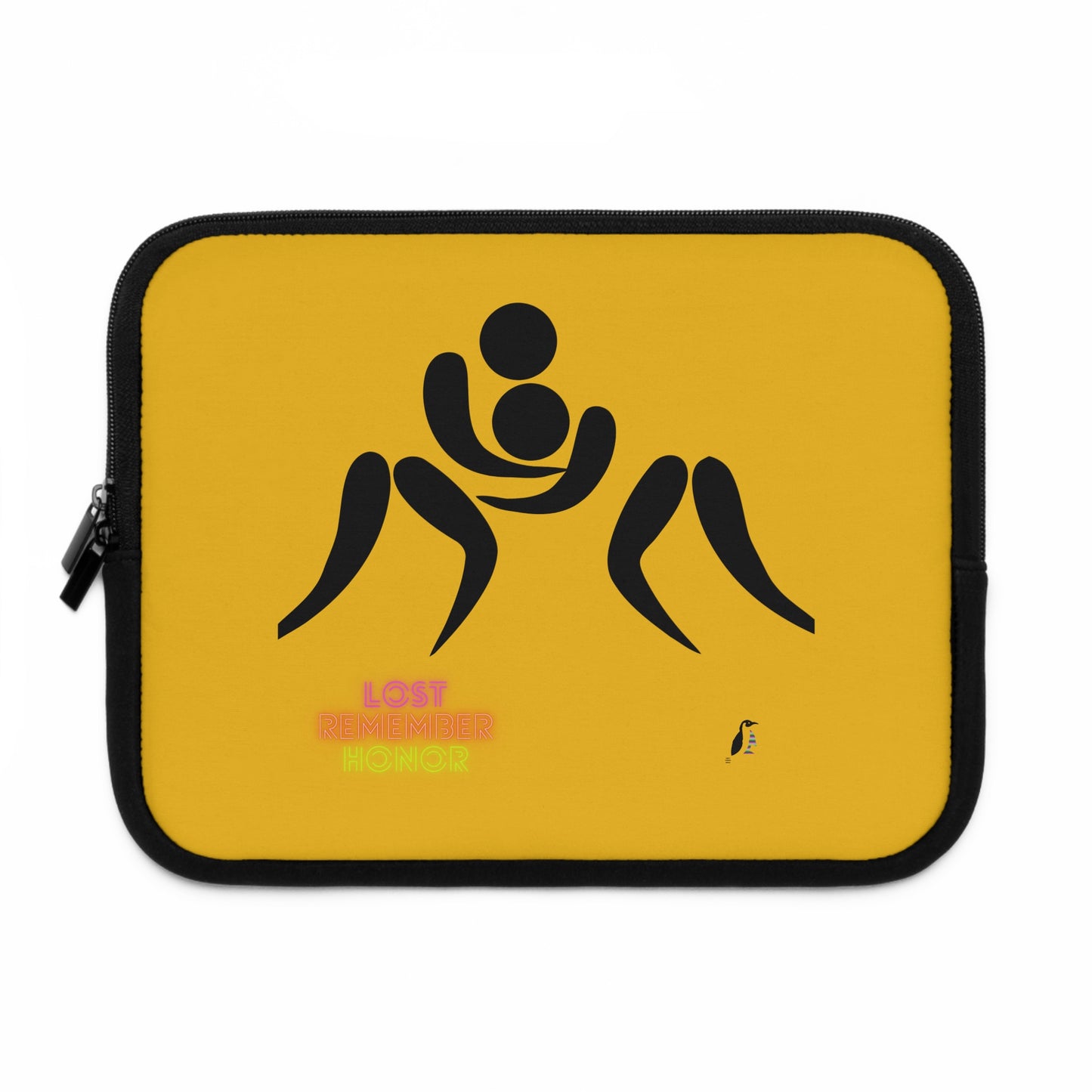 Laptop Sleeve: Wrestling Yellow