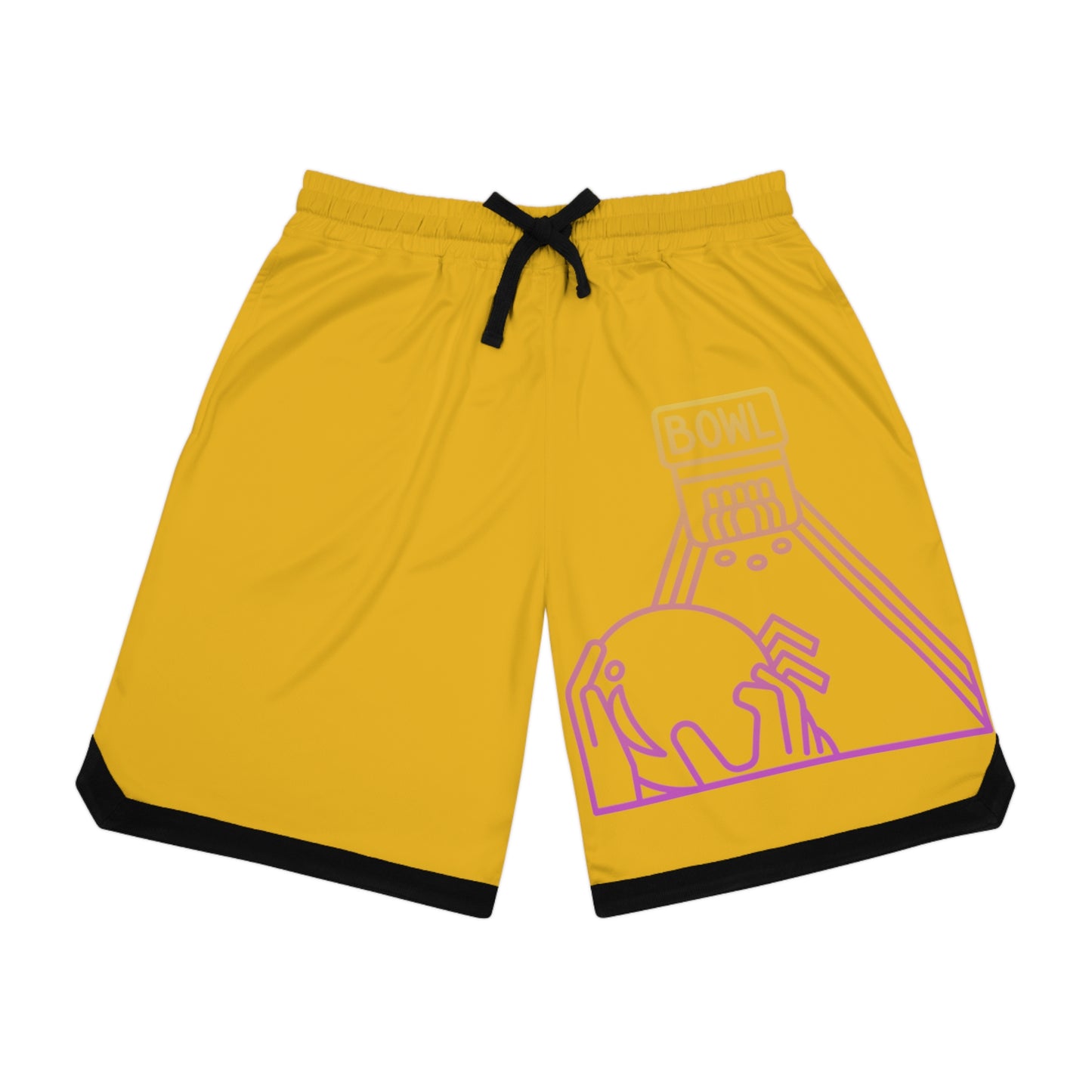 Basketball Rib Shorts: Bowling Yellow