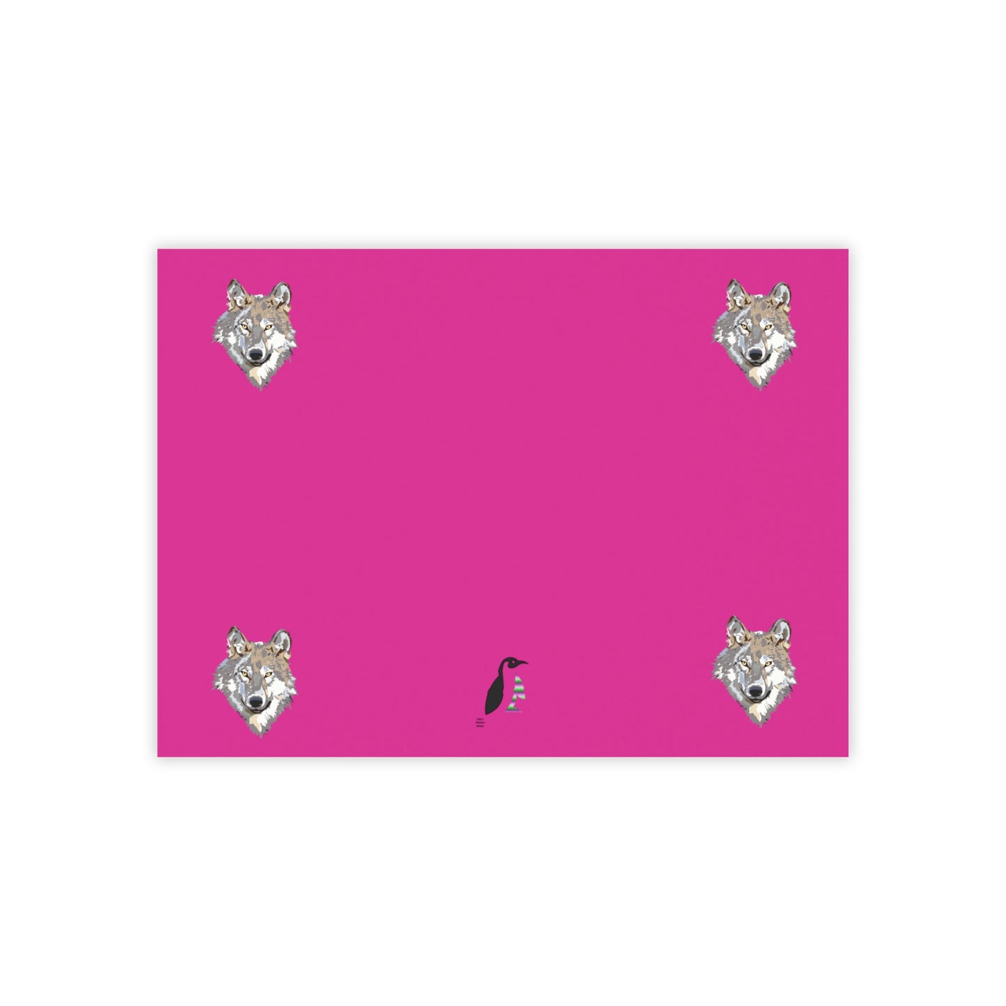 Post-it® Note Pads: Wolves Pink