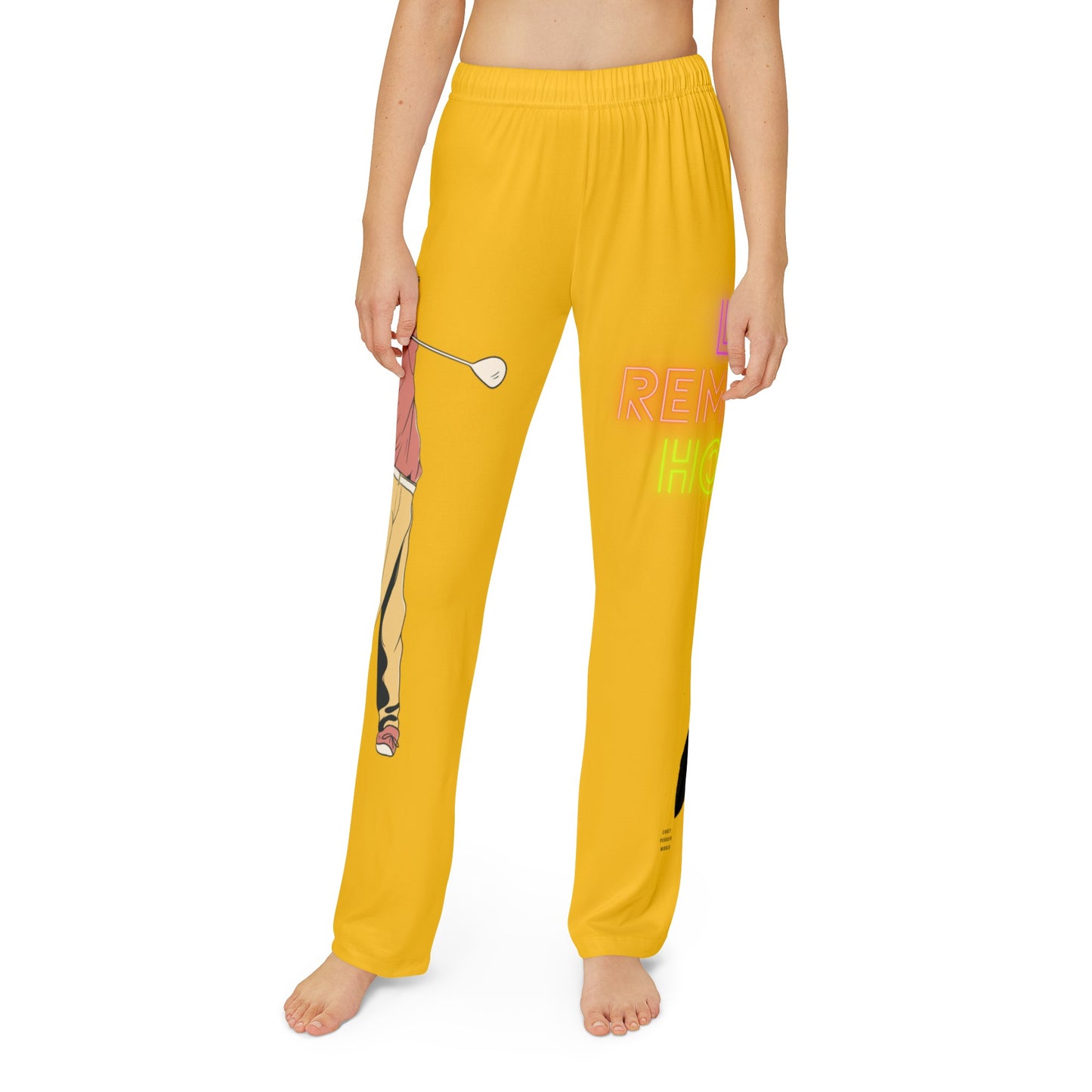 Kids Pajama Pants: Golf Yellow