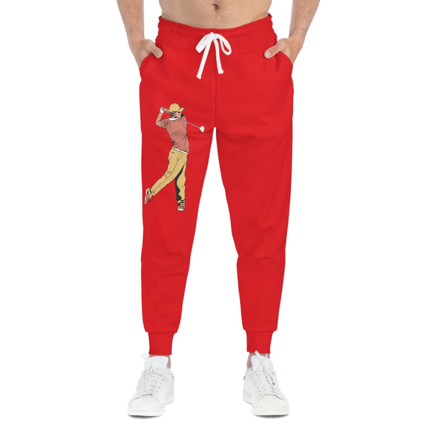 Athletic Joggers: Golf Red