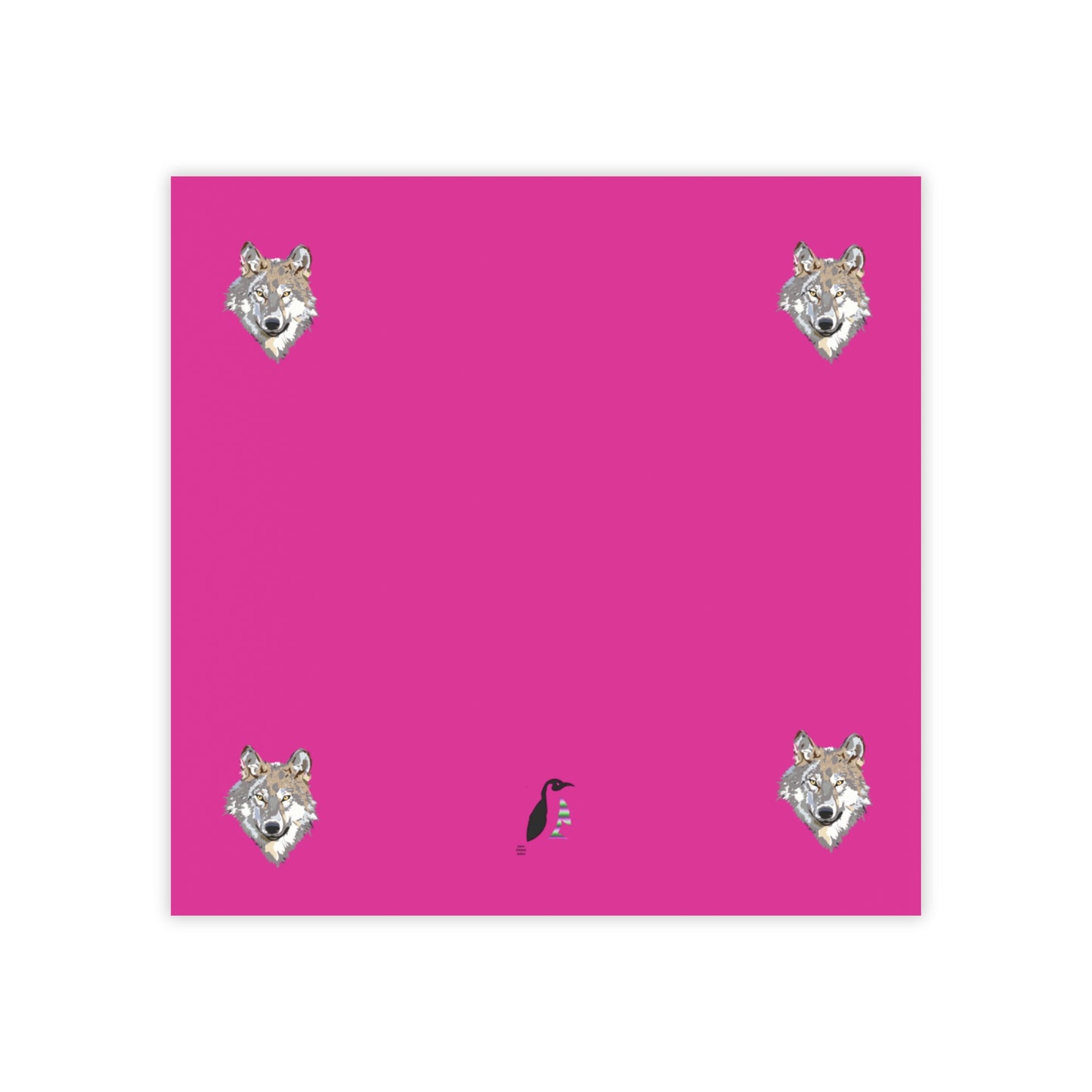 Post-it® Note Pads: Wolves Pink