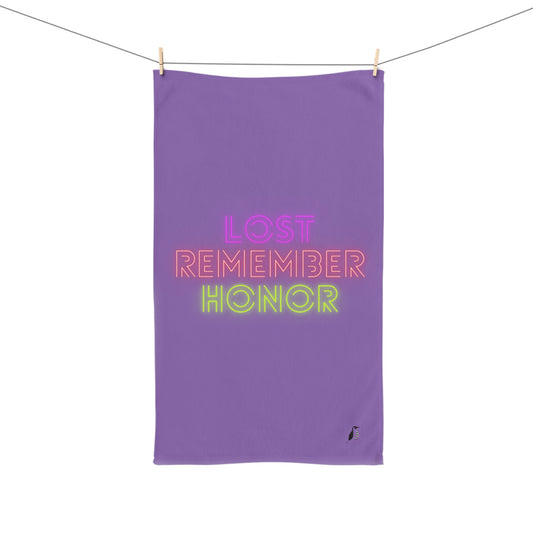 Hand Towel: Lost Remember Honor Lite Purple
