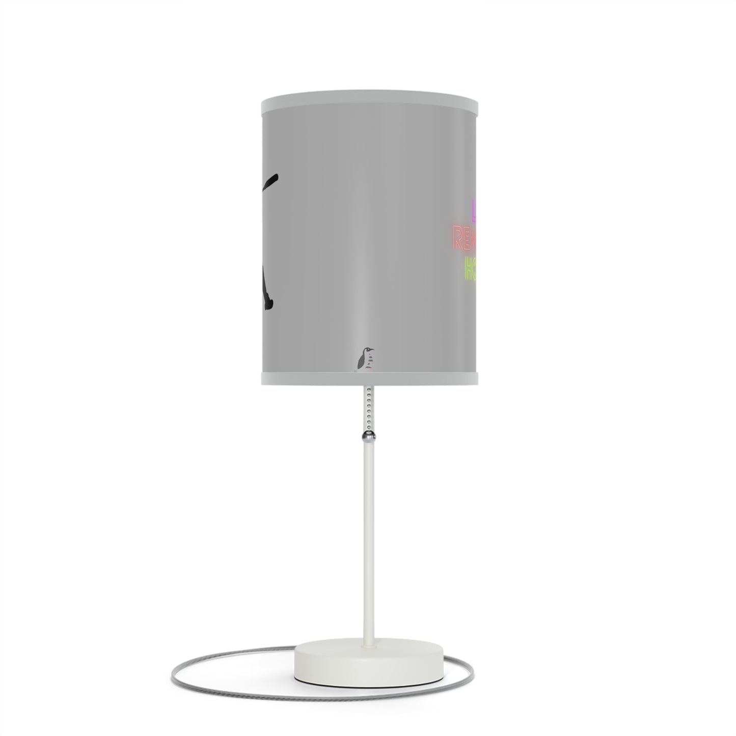 Lamp on a Stand, US|CA plug: Baseball Lite Grey