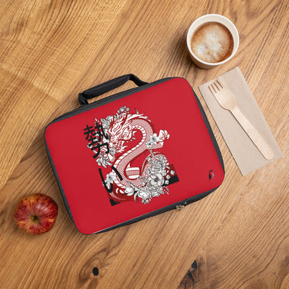 Lunch Bag: Dragons Dark Red