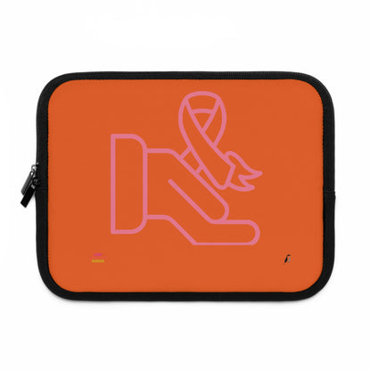 Laptop Sleeve: Fight Cancer Orange