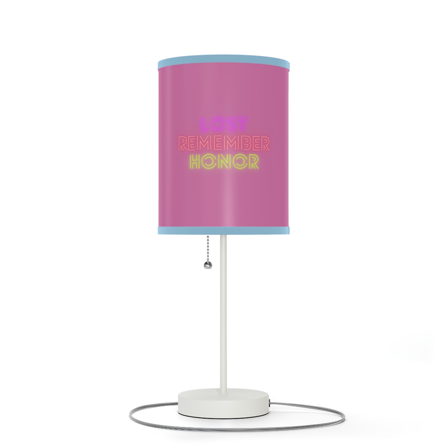 Lamp on a Stand, US|CA plug: Baseball Lite Pink