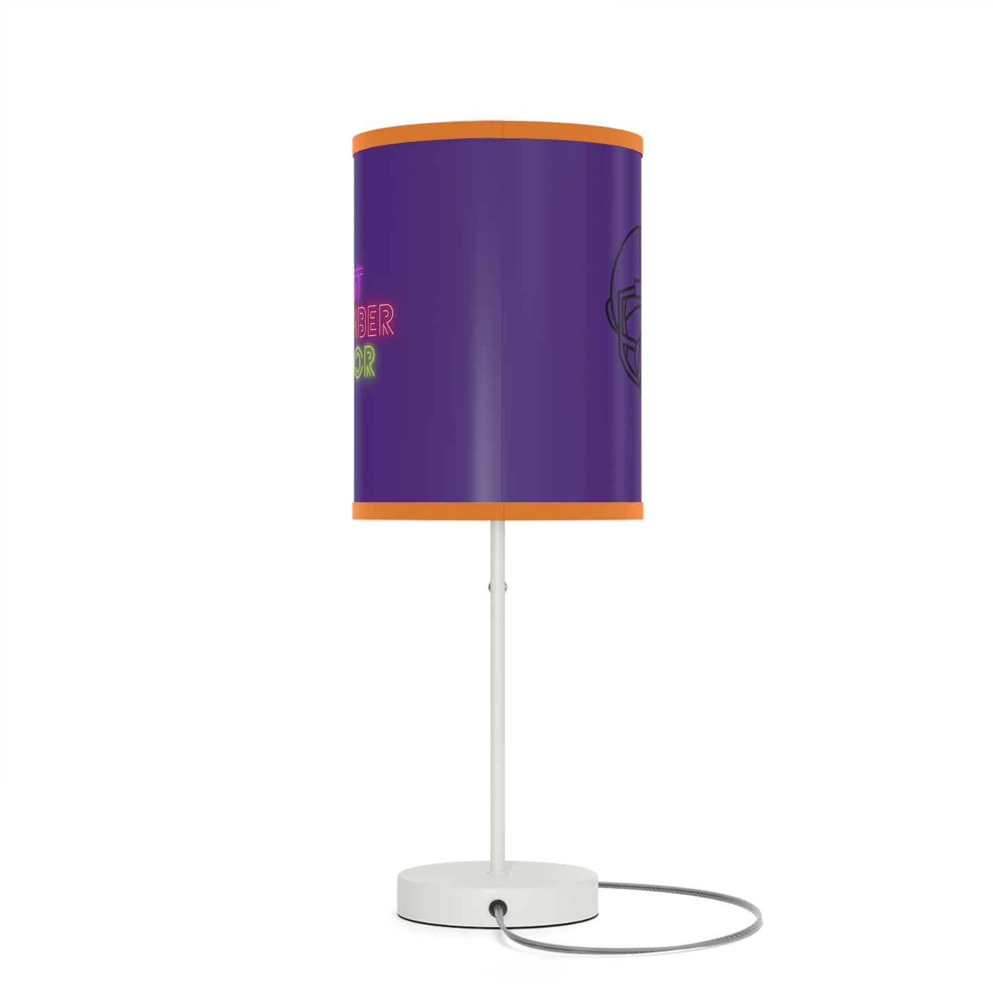 Lamp on a Stand, US|CA plug: Football Purple