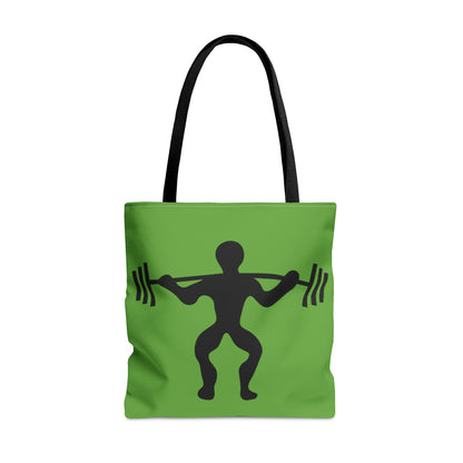 Tote Bag: Weightlifting Green