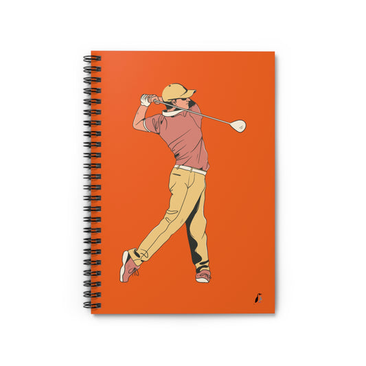 Spiral Notebook - Ruled Line: Golf Orange
