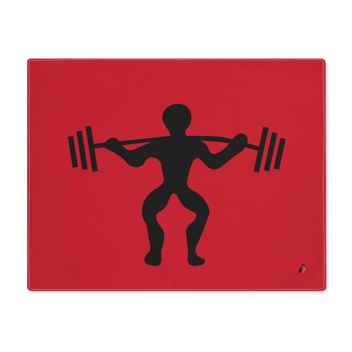 Placemat, 1pc: Weightlifting Dark Red