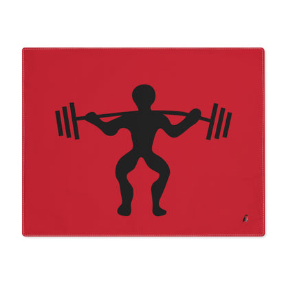 Placemat, 1pc: Weightlifting Dark Red