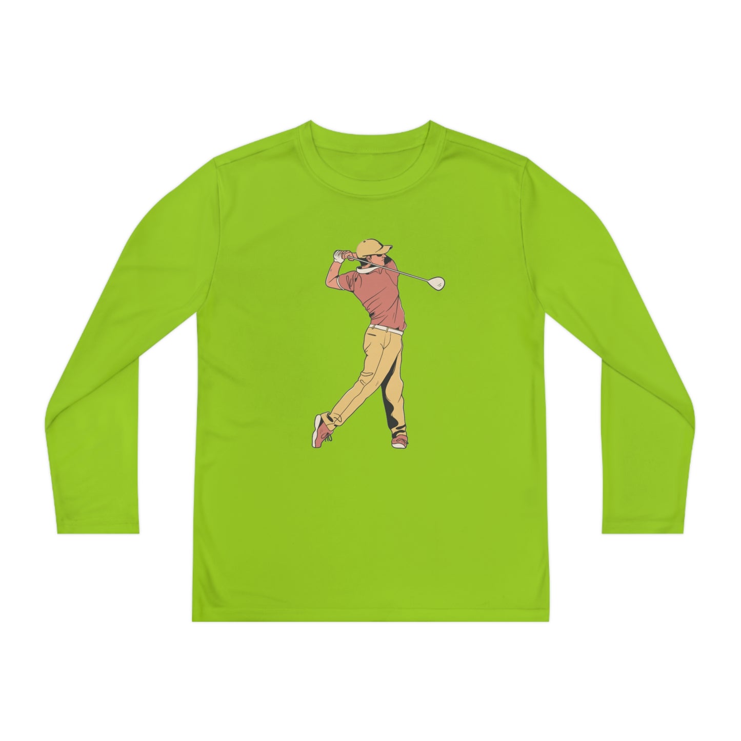 Youth Long Sleeve Competitor Tee: Golf