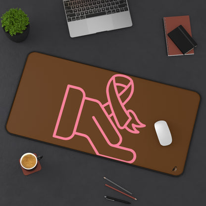 Desk Mat: Fight Cancer Brown