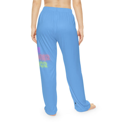 Women's Pajama Pants: Lost Remember Honor Lite Blue