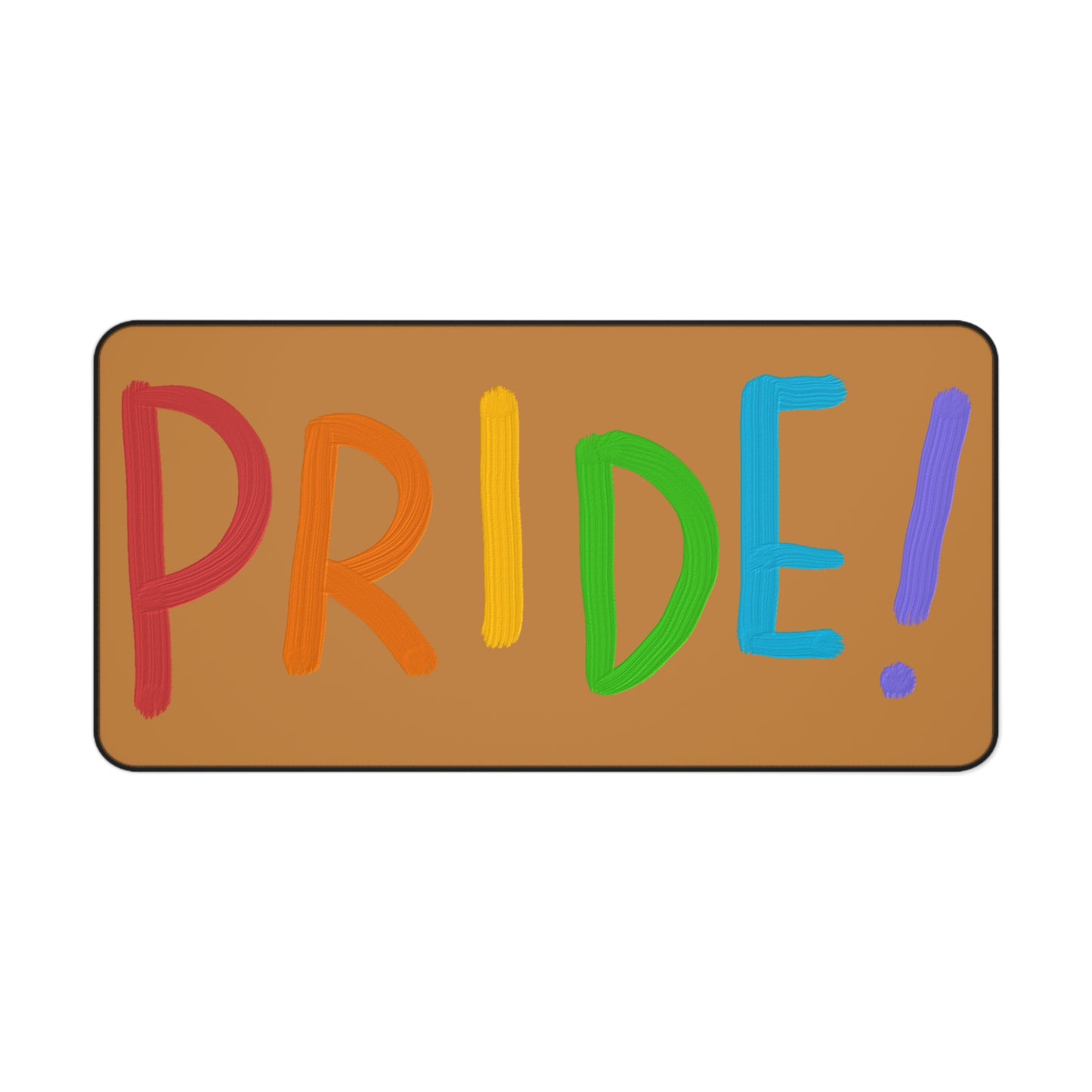 Desk Mat: LGBTQ Pride Lite Brown